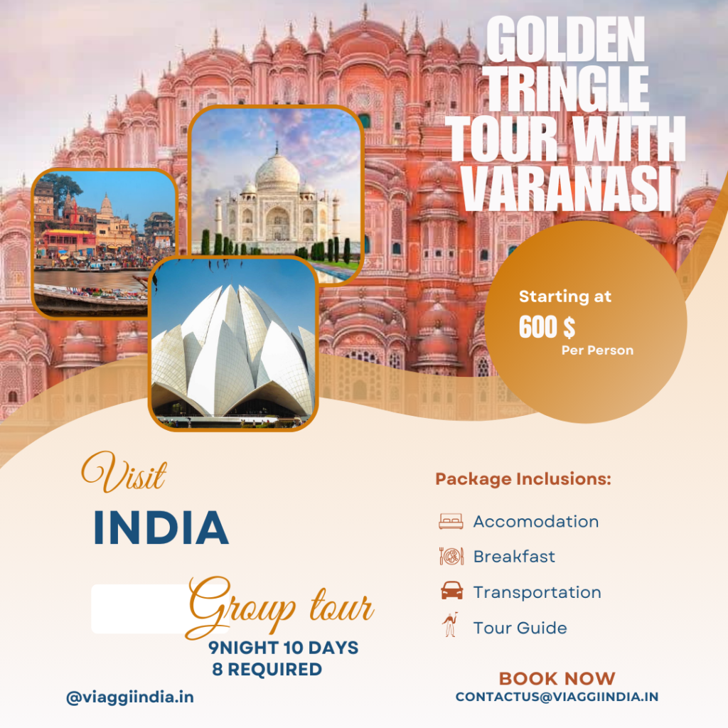 Golden tringle tour with Varanasi