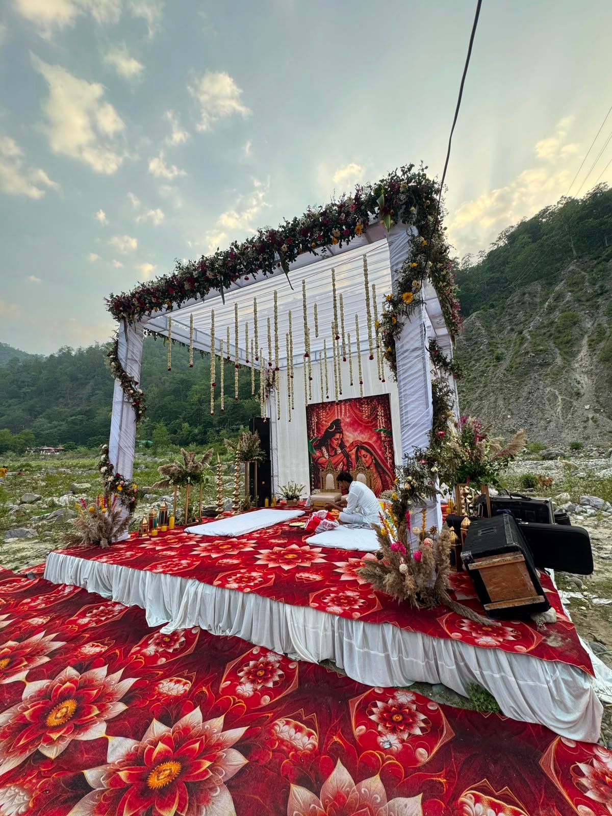 Destination wedding celebration in India